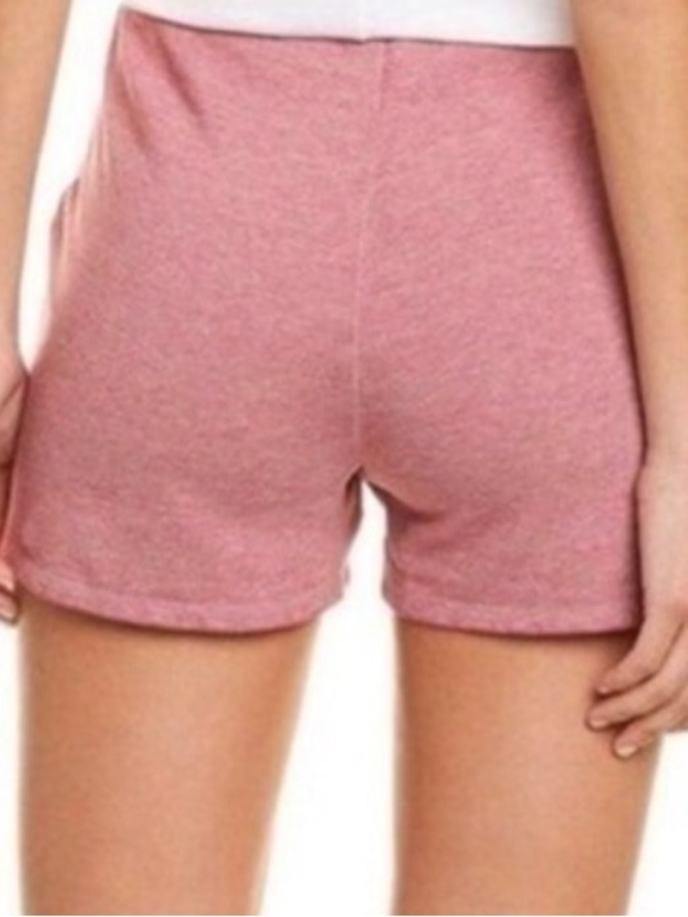 525 America Minimalist Mauve Seam Detail Pull-On Shorts Size Large Cottagecore - Picture 8 of 9
